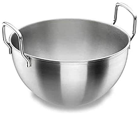 LACOR 50323 Schneeschlagkessel mit Griffen 22 cm | Aus lebensmittelechtem Edelstahl gefertigt; hohe Korrosionsbeständigkeit und Haltbarkeit im täglichen Gebrauch
