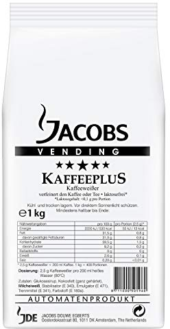 Jacobs Professional Kaffeeplus, Kaffeeweißer Pulver 1kg, laktosefrei