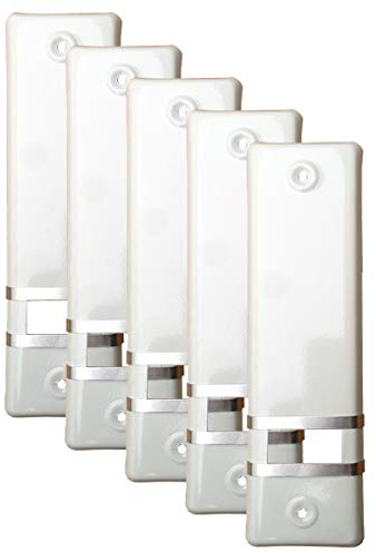 markiso® Rolladengurt Abdeckung [5 Stück] – Lochabstand 135 mm | Gurtwickler Abdeckung aus Alulminium | Einfache Montage ohne Gurtausbau |Gurtwicklerblende für Maxigurte | Farbe Weiß