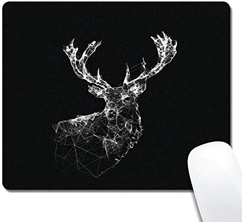Kundengebundene Rechteck-Mausunterlage, Rotwild, rutschfestes Gummi-Spiel Mousepad, dauerhafte u. Bequeme Mausunterlage mit stilvollem Muster