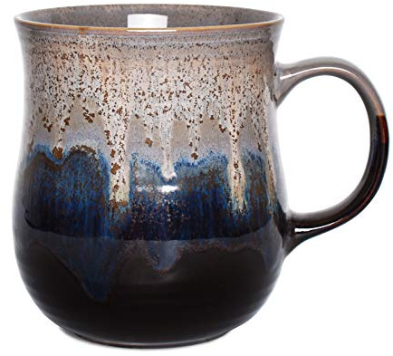 Bosmarlin Large Ceramic Coffee Mug, Big Tea Cup for Office and Home, 21 Oz, Dishwasher and Microwave Safe, 1 PCS