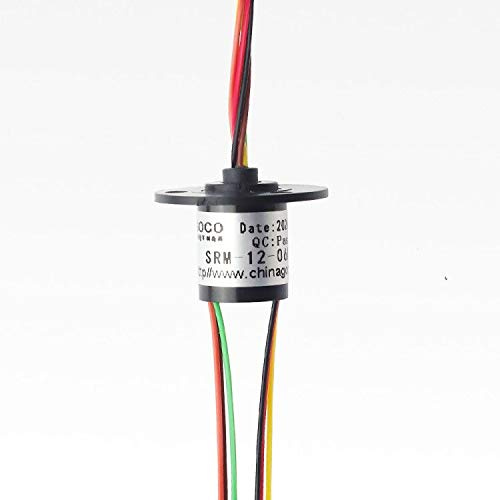 GCSLIPRING slip ring conductive ring brush collector ring carbon brush rotating joint 6 wire 2a, diameter 12.5mm