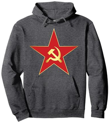 Roter Stern mit Hammer und Sichel Pullover Hoodie