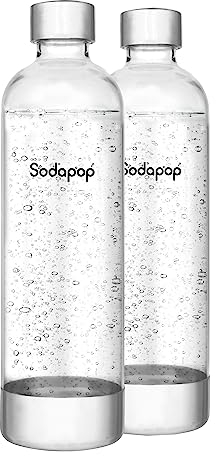 Sodapop PET-Flaschen Cooper, Ersatzflaschen ausschließlich Wassersprudler Cooper, BPA-frei, 2X 850 ml