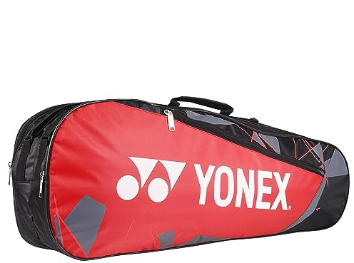 YONEX Badminton KITBAG SUNR 23015 BT5 (Rosso Nero)