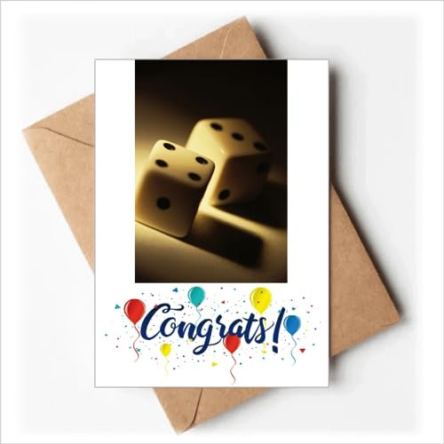 Würfel Glücksspiel Punkte Foto Hochzeit Karten Glückwunsch Grußkarten Umschläge
