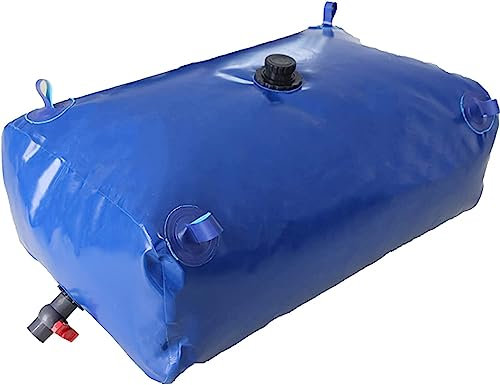 Water Storage Bladder Water Storage Bag Foldable Water Bladder Tank, Portable Flexible Plastic Water Container Large Capacity Bucket, Outdoor Rainwater Collector Barrel With On Off Valve, For Emergenc