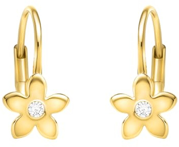 SOFIA MILANI - Damen Ohrringe 925 Silber - mit Zirkonia Steinen - Blumen Ohrhänger
