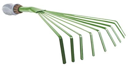 OFFSCH Rastrillo De Limpieza De Jardín De 9 para Excrementos De Mascotas Herramientas De Jardinería Gruesas Rastrillo De Mano