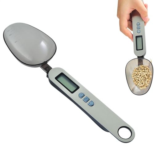 FVPKYUR Verre doseur numérique pour aliments - Cuillère à soupe avec écran LCD - Balance numérique pour distribuer de la nourriture pour animaux de compagnie, famille, amis