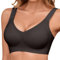 RITOSTA Bras for Women Non Wired Ladies Bras Push up Full Coverage Support Bra Wireless Seamless Bralettes Comfort Everyday Bras with Soft Pads Bra Extender(Black,XXL)