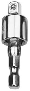 Voirrow 1/4 3/8 1/2 Drill Socket Adapter Impact Driver Power Drill Extension Universal Hex Rotation Bit Adaptor Set(1 2 inch)