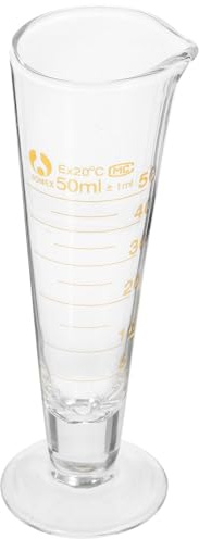 POPETPOP Vaso Medidor De Laboratorio Transparente Con Escala Doble Resistente Químicos Base Ancha Para Mayor Estabilidad Para Medición Precisa De Líquidos Científicos
