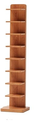 Libreria stretta per piccoli spazi, scaffale a scala a 9 strati, libreria invisibile per casa, soggiorno e ufficio, design in legno, soluzione salvaspazio