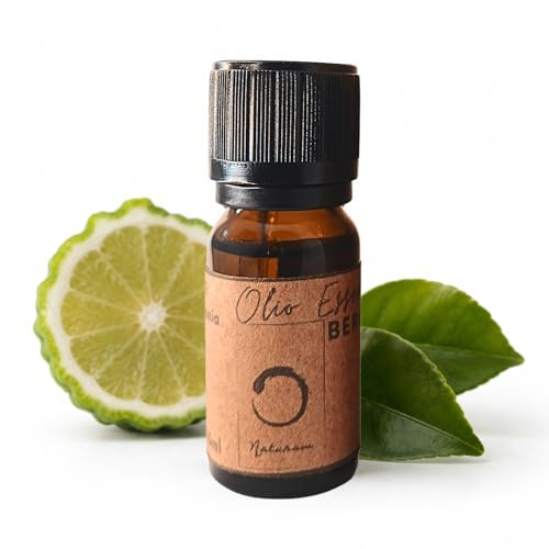 NATURAM Olio Essenziale Bergamotto 10ml - Essenza Pura 100% Naturale e Vegan - Oli Essenziali per Diffusori, Aromaterapia e Massaggi - Aroma Agrumato, Solare - Relax, Buon Umore