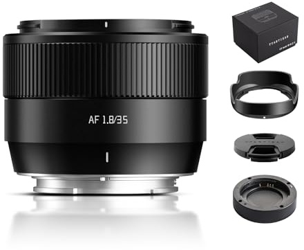 TTARTISAN Autofokus 35 mm F1.8 Mark II E, APS-C AF 35 mm f/1.8 Objektive für E-Mount (E, Schwarz)