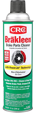 CRC (05050-12PK) Brakleen Non-Chlorinated Brake Parts Cleaner with PowerJet Technology - 14 oz., (Pack of 12)