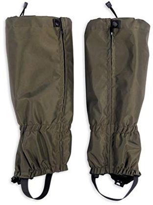 Tatonka Gaiter 420 HD (Gr. M) - Wasserdichte, lange Gamaschen mit Schuh-Riemen und Reißverschluss - Schützen Schuhe und Hosenbeine beim Wandern und Trekken - Größe L (olive)