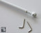 easy Bacchetta Estensibile, Alluminio, Bianco, 30-50 cm