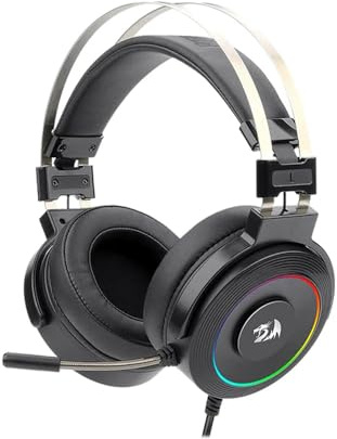 Redragon Lamia 2 H320 RGB Cascos Gaming USB - Auriculares con Microfono - Incluye Soporte - Cascos Potentes - 7.1 Virtual - Headset para Juegos - PC Compatible