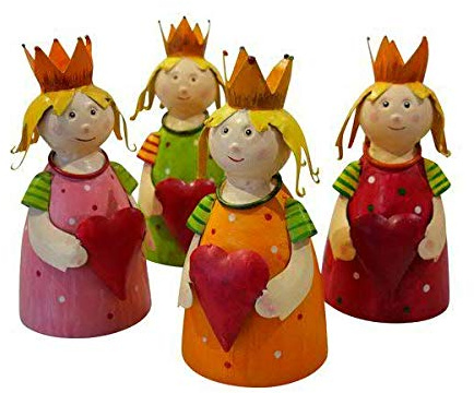 Klocke Dekorationsbedarf Taburete de Valla en Juego de Ahorro – Taburete de Postes/Figura de Valla de Metal – Decoración de jardín Valla – Decoración de Figuras de Animales/Figuras de jardín, Metal