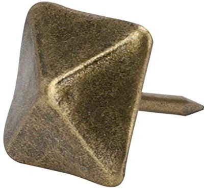 50 Pezzi Chiodini per Tappezzeria Chiodo per Porta Chiodi Retrò Kit Perni Ciano Bronzo Ferro Decorativo Hardware Chiodini Accessori(12 x 18mm)