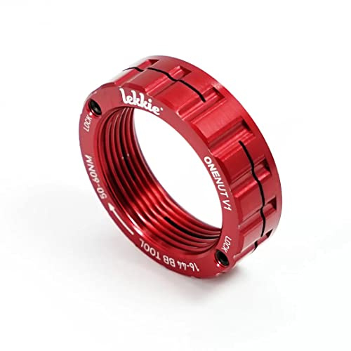 windmeile | Attrezzo Lekkie OneNut, nero rosso slick, compatibile con sistemi Bafang BBS, attacco motore, e-bike, pedelec