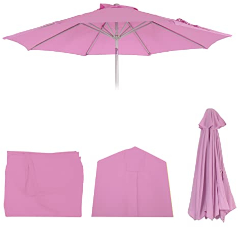 Mendler Toile de Rechange pour Parasol N19 Ø 3m Tissu/Textile 5kg Lilas