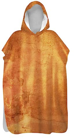 Treer Kapuze Badeponcho Strandtücher Robe Poncho Bademantel Schnelltrockend Ultraleicht Surf Strand Schwimmen Wechseln Handtuch Für Damen Herren Duschtuch (75x145cm,Vintage braun)