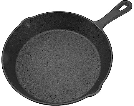 Jeffergarden Padella a Fondo Piatto Padella Antiaderente in Ghisa per Uso Domestico (16 cm)