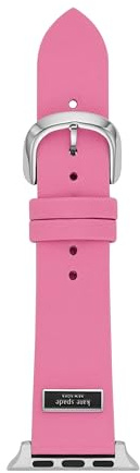 kate spade new york women's pink fabric band for apple watch® series 1-9 and se, 38/40/41/42/44/45/49mm