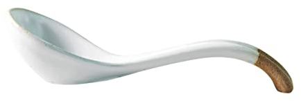 OUNONA Ceramic Spoon Multipurpose Kitchen Utensil for Eating Soup Handcrafted Rice Scoop for Home Dining Ceramic Material