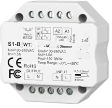 HAPRSLIKG Dimmer Triac 220V 110V 230V AC 2.4G Dimmer LED Adatto for lampadine