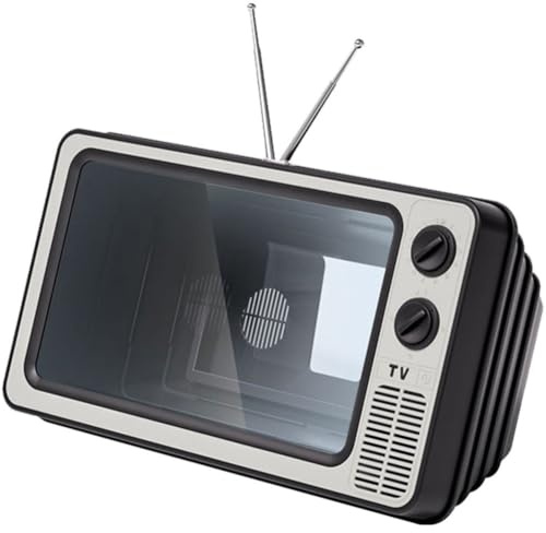 Danlai Phone Screen Magnifier 12 Inch Mobile Phone Enlarged Expand Stand Phone Holder Retro Video Amplifier Magnifier Box