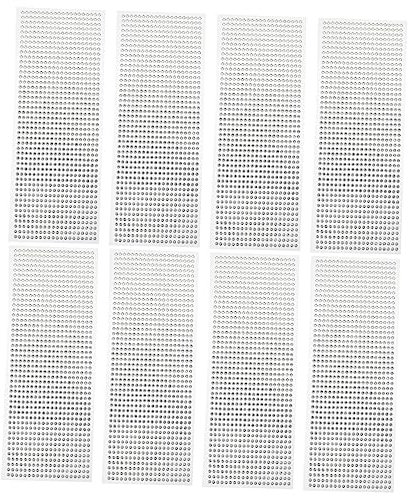 TEHAUX 8blätter Multifunktionale Edelstein-sticker Für Scrapbooking Handwerksdekoration Selbstklebende -aufkleber Für Alben Und Bastelprojekte