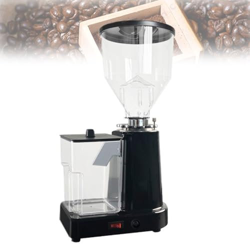 BDJSN Molinillo De Café Eléctrico De 250 W, Molinillo De Café Profesional De 1 Litro con Hoja De Molienda De 60 Mm, 20 Ajustes De Molienda, Cafetera De 3500 RPM para Cocina, Cafetería, Bar, Hotel