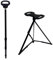 Canne de Marche, Canne Rétractable Et Pliable de 87 à 98 cm Avec Siège Chaise Pliante Portable Réglable En Hauteur de 46 à 53 cm Avec Support à Quatre Pieds Canne Siege Pour Personnes âgées Et Adultes