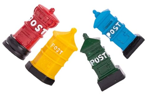 iplusmile 4pezzi Mini Cassette Postali Per Case Delle Bambole Giocattoli in Miniatura Decorazioni Per Case Minuscole in Miniatura