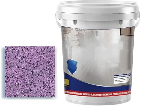 Nimedala Epoxy Sand Floor Paint, Epoxy Floor Paint, High Gloss Marble Effect Coating for Concrete, Waterproof, Non-Slip, for Basement, Wood Floors, Garage, Outdoor (Purple,3kg)