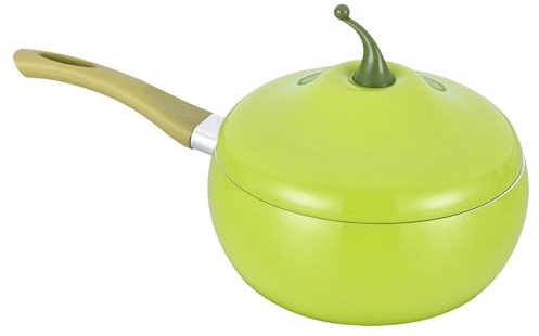 Pentola piccola, antiaderente per frutta e verdura, padella con coperchio, per fornelli elettrici a induzione, piano cottura, friggere, cucina, latte, zuppe