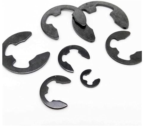 Anelli di ritenzione E-Clip in acciaio, Rondella dell'anello di sicurezza elastico con clip a E in acciaio for dispositivo fissaggio dell'albero, confezione M1.2-M15(M12 10PCS)