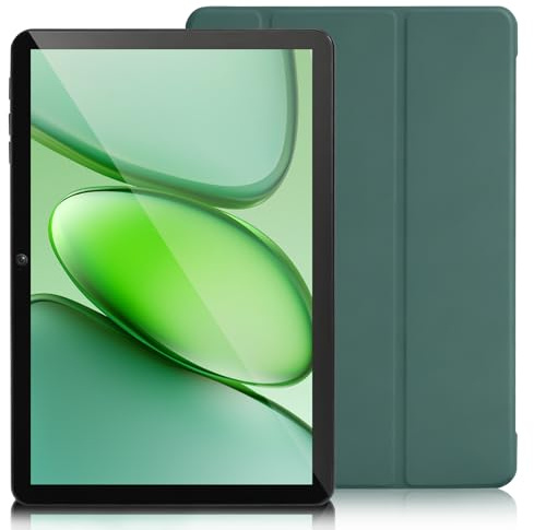 Tablette-Écran HD 10 Pouces, Android 15 Tablette avec Processeur Octa-Core Ultra, 30Go RAM+128Go ROM(Extensible 2 To), Wi-Fi 5G Rapide, Widevine L1, 13MP + 5MP, 6000 mAh, Étui offert Inclus-Vert