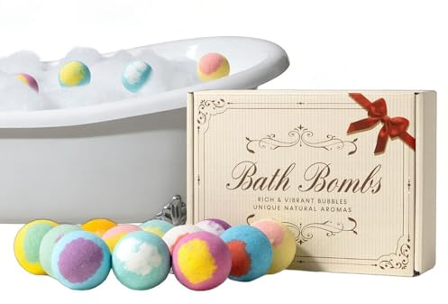 Duschbollar | Organiska Färgskiftande Spa-tillbehör - 12-pack doftande duschbomber | För Hustru, Mamma, Flickvän – Avslappnande Resa Hemma Badkar