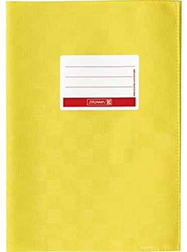 Brunnen 104052410 Hefthülle / Heftumschlag (A4, Folie, mit Namensschild) gelb