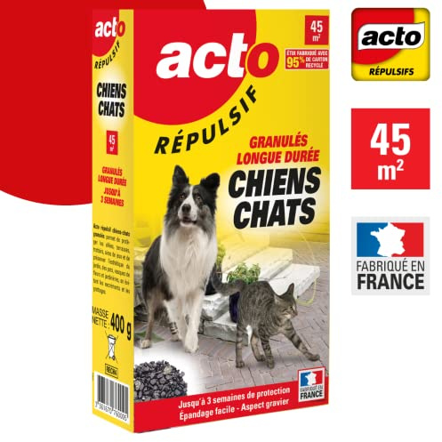 RETRO | GRANULÉS RÉPULSIF Chiens – Chats | Solution prête à l’Emploi | RECH4