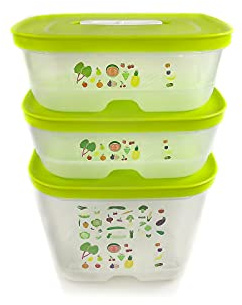 TUPPERWARE Fridge 1.8 L high + 800 ml (2) lime KlimaOase Klimkonig