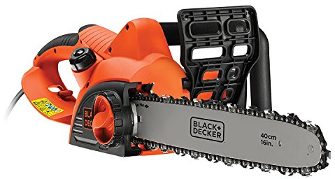 BLACK+DECKER Corded Chainsaw 2000 W 40 cm with Anti Vibration System and Chain Brake System CS2040-GB