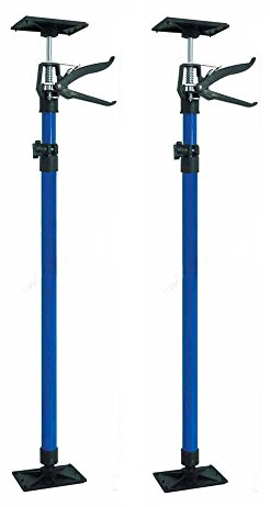 2 Stk. Deckenstütze Montagestütze 115-290cm Schnellspannstütze Türspanner Einhand- Stütze Teleskopstange Zargenspanner 30kg Stahl