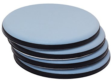 Selbstklebende Teflon-Möbelgleiter, 70 mm, funktioniert auf Hartholzböden und Teppich, reduziert die Reibung, der beste Weg, schwere Möbel zu bewegen, Packung mit 4 Stück