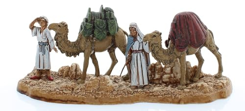 Moranduzzo Kamelreiber Geeignet für Krippe 6 cm Maßstab 1:32 – MINI 6 – Unzerstörbare Figuren, Stil des 18. Jahrhunderts, Handbemalt, Bildhauer M. Landi, Hergestellt in Italien